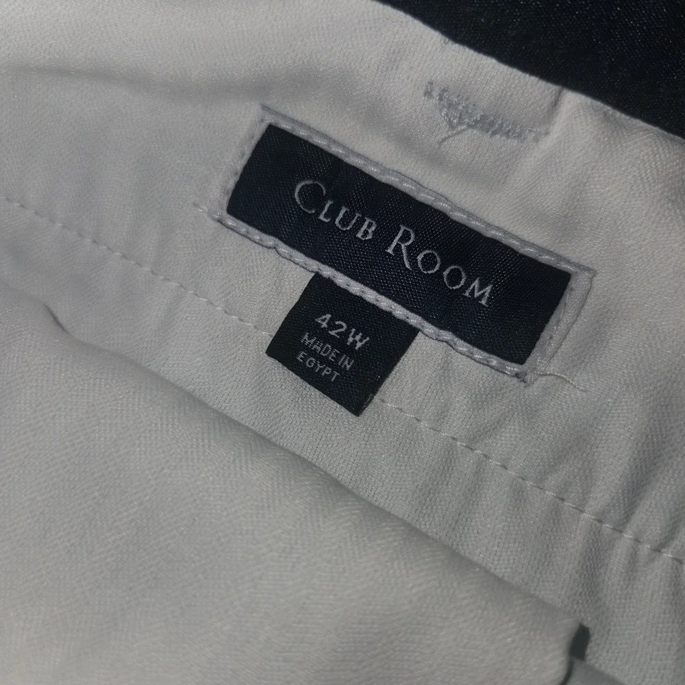 Club Room Chino‎ Shorts 4-Way Stretch Comfortable Waistband Light Blue Size 42